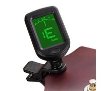 Afinador electrónico multifunción: afinador de guitarra acústica, ukelele, bajo, afinador de violín | Doce afinaciones templadas iguales, afinador de instrumentos fácil de usar, afinación de tono prec