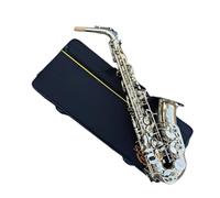 Afinador Profesional Para Saxofón Alto En Eb Cuerpo De Níquel Tallado Con Estuche Y Accesorios Saxofón Para Principiantes