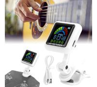 Afinador recargable USB AT102 con pantalla HD para guitarra y ukelele