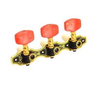 Afinadores de cabezal de máquina de guitarra clásica, 3 + 3 clavijas de afinación de guitarra para mano izquierda y derecha, clave para guitarras acústicas, clavija de afinación de cuerda