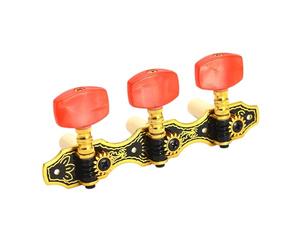 Afinadores de cabezal de máquina de guitarra clásica, 3 + 3 clavijas de afinación de guitarra para mano izquierda y derecha, clave para guitarras acústicas, clavija de afinación de cuerda