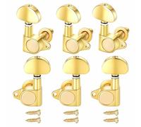 Afinadores De Cuerda Cabeza Máquina Clave Afinación Guitarra Metal Clavijas Afinación Cuerda Repuesto Accesorios Para Guitarras Perillas Cabeza Máquina 6 Uds.