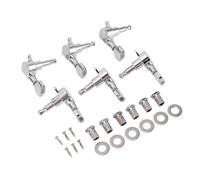 Afinadores de cuerdas con bloqueo de guitarra, clavijas de afinación de guitarra Clavijas de cuerdas de metal selladas for guitarras eléctricas acústicas 3L 3R 6 piezas con botones pequeños Orificio f