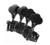 Afinadores De Guitarra Clavijas de sintonización de cuerdas de guitarra, dos opciones de colores, QN-62, clavijas de máquina de guitarra, melodías para guitarra clásica (Color : Black)