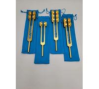 Afinadores profesionales Otto con peso 4 horquillas de afinación 32 Hz 48 Hz 64 Hz y 128 Hz con golpeador y bolsa