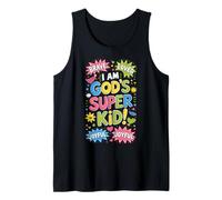 Afirmación de fe Cristiana de Brave Loved God'S Super Kid Camiseta sin Mangas