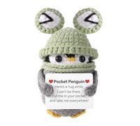 Afirmación Genérica Yarn Buddy - Amigurumi Hecho A Mano Edificante, Juguete De Apoyo Emocional | Fomentar Un Juguete De Peluche, Un Mensaje Positivo, Una Figura De Gancho De Motivación Para La D