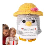 Afirmación Genérica Yarn Buddy - Amigurumi Hecho A Mano Edificante, Juguete De Apoyo Emocional | Fomentar Un Juguete De Peluche, Un Mensaje Positivo, Una Figura De Gancho De Motivación Para La D