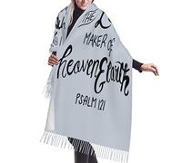 Afirmaciones De Virtudes Nobles Grises: Coraje, Disciplina, Honor Por Verdades Eternas Bufanda Con Borlas Clásico Pañuelo Abrigado Moda Flecos Bufandas