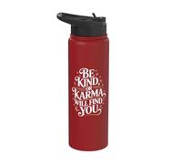 Afirmaciones positivas Citas motivacionales de autoestima Mujeres Stainless Steel Insulated Water Bottle