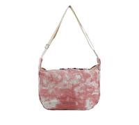 AfitLulu Bolso bandolera para mujer, grande, estilo Tie-Dye, bolso cruzado para mujer, bolso hobo con cremallera y correa ajustable, Rosa.