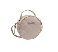 AfitLulu Bolso Bandolera Pequeño Mujer Redonda Bolsos Cruzado, Acolchada Bolsos de Hombro de Piel Sintética, Bolso Mujer Sling Bag con Asa y Correa de Hombro Extraíble (Blanco)