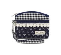 AfitLulu Kleine Portemonnaie Damen Canvas Geldbeutel Damen Klein, 2 Lagen Reißverschlusstaschen Mini Geldbörse Bohème Stil Mini Portemonnaie für Münzen, Bargeld und Karten, Diseño 2, 13*10*1cm, Estilo