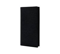 AfitLulu Monedero de lona para hombre con ranura múltiple y ventana de identificación, cartera delgada para hombre, ultrafina, cartera para hombre, para tarjetas, fotos, monedas, Negro , large,