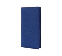 AfitLulu Monedero de lona para hombre con ranura múltiple y ventana de identificación, cartera delgada para hombre, ultrafina, cartera para hombre, para tarjetas, fotos, monedas, azul, large, Moderno
