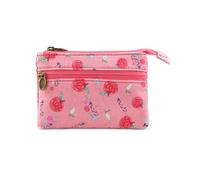 AfitLulu Monedero Pequeña Mujer, Compacto y Bonito Monederos, Mini Cartera 2 Capas Bolsillos con Cremallera, Portátil Billetera Pequeña Carteras (Rosa)