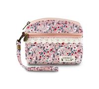 AfitLulu Monedero Pequeña Mujer, Compacto y Bonito Monederos, Mini Cartera 2 Capas Bolsillos con Cremallera, Portátil Billetera Pequeña Carteras (Rosa con Cordón)