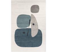 AFK Alfombra de diseño estilo contemporáneo azul 160 x 230 cm