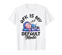AFK Default Mode Calm Gamer Pixel Design Camiseta