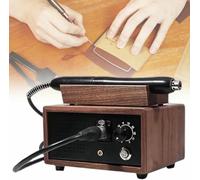 AFLEPCBRQ Máquina Plegadora De Bordes De Cuero Caliente, Máquina Plegadora De Bordes De Cuero Eléctrica con 5 Cabezales Calientes Y Control De Temperatura De 10 Engranajes, para Bolsos, Cinturones