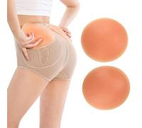 AFLIFLI 1 par de Almohadillas de Silicona para Mujer, potenciador de Cadera y glúteos, Insertos extraíbles para Mujeres Push up, Bragas de Forma Redonda melocotón