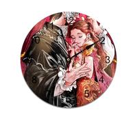 AFLJNYNN El fantasma de la ópera. Este reloj ecológico de PVC cuenta con un movimiento de barrido silencioso y un diseño minimalista sin marco, adecuado para una decoración versátil del hogar o el