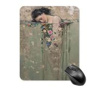 AFLJNYNN Gustav Klimts The Kiss - Alfombrilla de mouse para escritorio, impermeable, silenciosa, portátil, digital, suave, simple, para la escuela