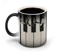 AFLJNYNN Taza con cita oculta de The Beatles para fanáticos del café activada por calor
