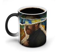 AFLJNYNN Taza de cerámica artística de Van Gogh post-impresionismo que sorprende a diario