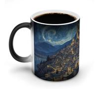 AFLJNYNN Taza mágica con mensaje personal en el interior de Van Gogh