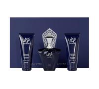 Afnan Set de regalo Turathi Blue EDP 90 ml, bálsamo para después del afeitado 100 ml y gel de ducha 100 ml