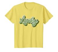 Afortunado Camiseta, Niños, Limón, 4 años