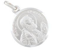 AFP Colgante Padre Pío plata de ley 925