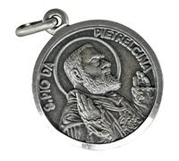 AFP Padre Pío, colgante de plata 925