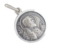 AFP Padre Pío, pequeño colgante de plata 925