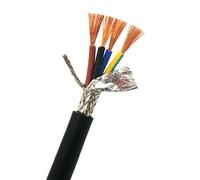 AFQBOEQXY Cable de control de señal, Cable de control RVVP blindado 2-4 núcleos, 2,5 mm², cobre libre oxígeno, doble blindaje(2-core 2.5mm2)