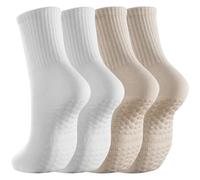 AFQBOEQXY Calcetines de Yoga de Primera Calidad, Calcetines de Yoga Antideslizantes for Mujer (2 Unidades, Multicolor)(2pairs-Mix Colours 2)