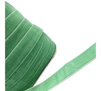 AFQBOEQXY Cintas de Terciopelo Vintage, Cinta de Terciopelo poliéster una Sola Cara, Multicolor, 6-38 mm x 3-5 Yardas(Ivygreen,10mm x 5yards)