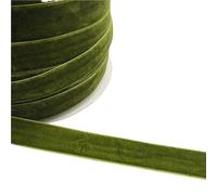 AFQBOEQXY Cintas de Terciopelo Vintage, Cinta de Terciopelo poliéster una Sola Cara, Multicolor, 6-38 mm x 3-5 Yardas(Peacockgreen,20mm x 5yards)