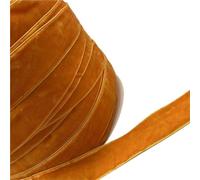 AFQBOEQXY Cintas de Terciopelo Vintage, Cinta de Terciopelo poliéster una Sola Cara, Multicolor, 6-38 mm x 3-5 Yardas(Bronze,25mm x 5yards)