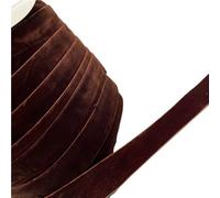 AFQBOEQXY Cintas de Terciopelo Vintage, Cinta de Terciopelo poliéster una Sola Cara, Multicolor, 6-38 mm x 3-5 Yardas(Coconutbrown,38mm x 3yards)