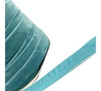 AFQBOEQXY Cintas de Terciopelo Vintage, Cinta de Terciopelo poliéster una Sola Cara, Multicolor, 6-38 mm x 3-5 Yardas(Turquoise,15mm x 5yards)