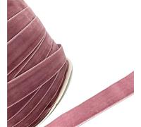 AFQBOEQXY Cintas de Terciopelo Vintage, Cinta de Terciopelo poliéster una Sola Cara, Multicolor, 6-38 mm x 3-5 Yardas(Lilac,10mm x 5yards)