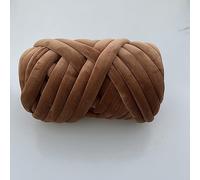 AFQBOEQXY dik katoenen buisgaren, Hilo grueso de terciopelo 1 kg multicolor(Brown 1KG)