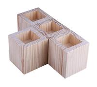 AFQBOEQXY Elevadores de Madera Maciza, Elevadores de Madera Maciza Muebles Resistentes Que soportan hasta 500 kg Patas sofá Pies Soporte Cama for Mesa Sofá Silla(A 3.5cmIncrease Height 15cm)