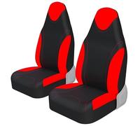 AFQNDHCKP Fundas Asientos Coche, para Renault Clio V Life/Zen/Intens/R.S. Line/Business 2019-2025 Impermeables Transpirable Juegos de Cubreasientos Protectores Interior Accesorios,Red
