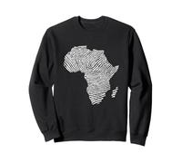 África ADN África Huella Digital Sudadera