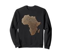 África Continente Huella Digital Identidad Patrimonio Orgullo Sudadera