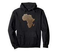 África Continente Huella Digital Identidad Patrimonio Orgullo Sudadera con Capucha