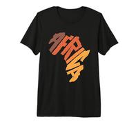 África Continente Letra Arte Safari Africano Cultura Orgullo Camiseta Premium
